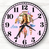 Dream Catcher Girl Pink Photo Personalised Gift Personalised Clock