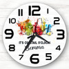 Colourful Cocktail O'clock Personalised Gift Personalised Clock