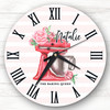 Floral Red Baking Mixer Personalised Gift Personalised Clock