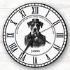 Business Dog In Suit Personalised Gift Personalised Clock