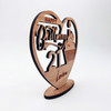 Engraved Wood 21st Birthday Cupcake Milestone Age Keepsake Personalised Gift