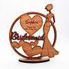 Engraved Wood Thank You Bridesmaid Wedding Day Keepsake Personalised Gift