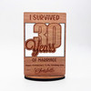 I Survived 30 Years Of Marriage Wedding Anniversary Keepsake Personalised Gift