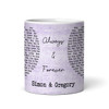 Any Song Lyrics & Names Purple Heart Gift Tea Coffee Personalised Mug