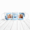 Mum Gift Blue Flowers Photo Tea Coffee Personalised Mug