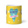 The Best Ever Aunty Gift Photo Yellow Tea Coffee Personalised Mug