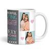 4 Photos Amazing Daughter Gift Tea Coffee Personalised Mug