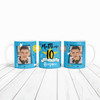 10 Years Photo Blue 10th Birthday Gift For Boy Tea Coffee Cup Personalised Mug