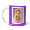 Funny 60th Birthday Gift Middle Finger 59+1 Joke Purple Photo Personalised Mug