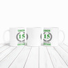 Present For Teenage Boy 15th Birthday Gift 15 Awesome Green Personalised Mug