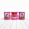 16 Years Photo Pink 16th Birthday Gift For Teenage Girl Awesome Personalised Mug