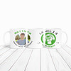 14th Birthday Photo Gift For Teenage Boy Green Gaming Level Up Personalised Mug