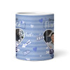 Amazing Fiancé Gift Blue Heart Photo Frame Tea Coffee Cup Personalised Mug