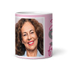 90 and Fabulous 90th Birthday Gift For Her Pink Photo Tea Coffee Personalised Mug
