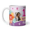 16th Birthday Gift For Girl Balloons Photo Tea Coffee Cup Personalised Mug
