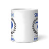 70th Birthday Gift For Man Blue Male Mens 70th Birthday Present Personalised Mug