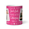 Funny Gift For Colleague Leaving Job Pink Photo Tea Coffee Cup Personalised Mug