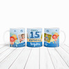 15th Birthday Gift For Boy Balloons Photo Tea Coffee Cup Personalised Mug