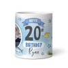 20th Birthday Gift Fishing Present For Angler For Him Photo Personalised Mug