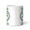 25th Birthday Gift For Man Green Male Mens 25 Birthday Present Personalised Mug
