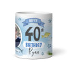 40th Birthday Gift Fishing Present For Angler For Him Photo Personalised Mug