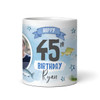 45th Birthday Gift Fishing Present For Angler For Him Photo Personalised Mug