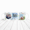 55th Birthday Gift Fishing Present For Angler For Him Photo Personalised Mug