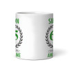 65th Birthday Gift For Man Green Male Mens 65 Birthday Present Personalised Mug