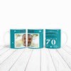 70th Birthday Photo Gift Not Everyone Looks This Good Green Personalised Mug