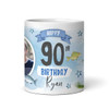 90th Birthday Gift Fishing Present For Angler For Him Photo Personalised Mug