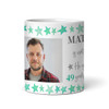 70th Birthday Gift For Him Green Star Photo Tea Coffee Cup Personalised Mug