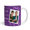 Funny Gift For Colleague Leaving Job Purple Photo Tea Coffee Personalised Mug