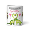 Cute Dinosaur Anniversary Gift For Husband For Wife Photo Personalised Mug