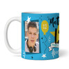 12 Years Photo Blue 12th Birthday Gift For Boy Tea Coffee Cup Personalised Mug