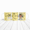 16th Birthday Gift Circle Photo Yellow Tea Coffee Cup Personalised Mug