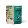 70th Birthday Photo Gift For Him Green Tea Coffee Cup Personalised Mug