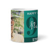 90th Birthday Photo Gift For Him Green Tea Coffee Cup Personalised Mug