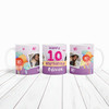 10th Birthday Gift For Girl Balloons Photo Tea Coffee Cup Personalised Mug