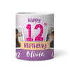 12th Birthday Gift For Girl Balloons Photo Tea Coffee Cup Personalised Mug