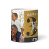 30th Birthday Gift Gold Black Photo Tea Coffee Cup Personalised Mug