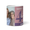 40th Birthday Photo Gift Dusky Pink Tea Coffee Cup Personalised Mug