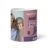 55th Birthday Photo Gift Dusky Pink Tea Coffee Cup Personalised Mug
