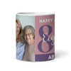 80th Birthday Photo Gift Dusky Pink Tea Coffee Cup Personalised Mug
