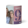 90th Birthday Photo Gift Dusky Pink Tea Coffee Cup Personalised Mug