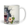 Cute Baby T-Rex Dinosaur 3D Name Tea Coffee Cup Custom Gift Personalised Mug