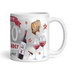 70th Birthday Gift Red Wine Photo Tea Coffee Cup Personalised Mug