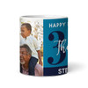 30th Birthday Photo Gift Blue Tea Coffee Cup Personalised Mug