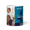 45th Birthday Photo Gift Blue Tea Coffee Cup Personalised Mug