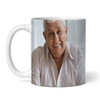 90th Birthday Photo Gift Blue Tea Coffee Cup Personalised Mug