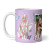 Gift For Cousin Photo Purple Butterfly Tea Coffee Cup Personalised Mug